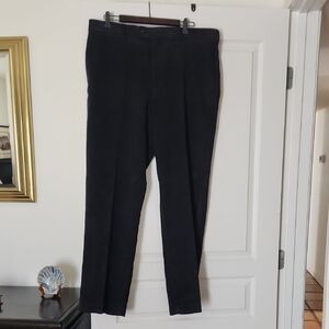 Perry Ellis Black Formal Dress Slacks Straight-Leg